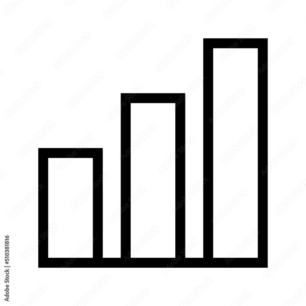 Column Chart icon or logo isolated sign symbol vector illustration Column Chart icon or logo isolated sign symbol vector illustration