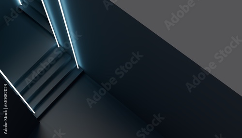 Abstract staircase in the c...