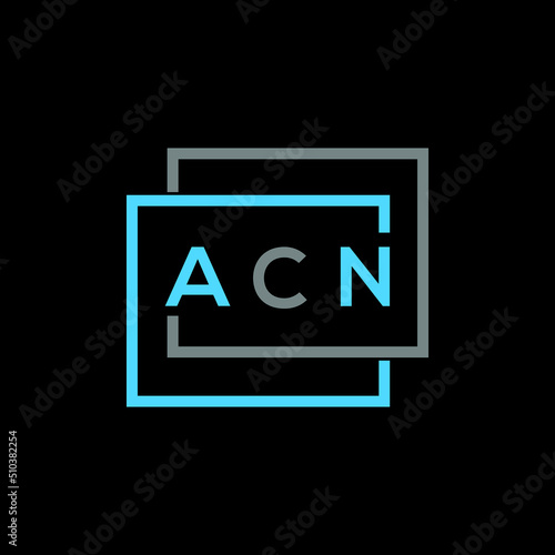 ACN letter logo creative design. ACN unique design. 
