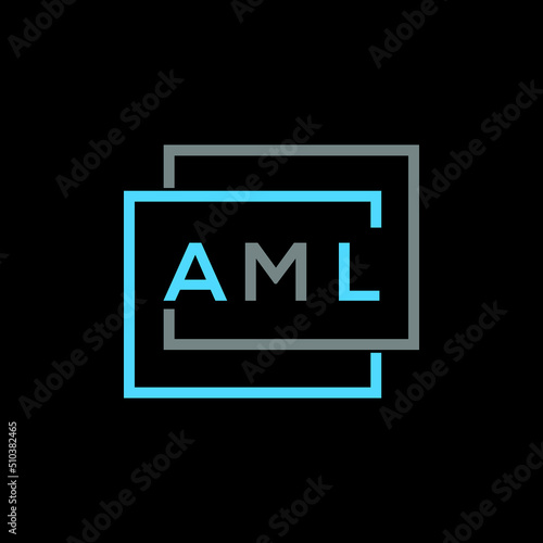 AML letter logo creative design. AML unique design. 