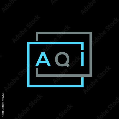 AQI letter logo creative design. AQI unique design. 