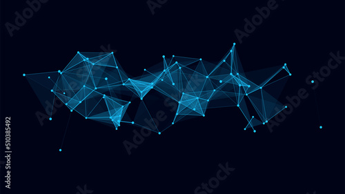 Network connection structure. Technology connect big data. Science background. Business futuristic backdrop.