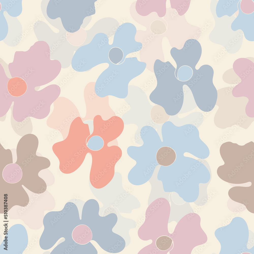 Seamless floral pattern with roses based on traditional folk art ornaments. Colorful flowers on white background. Doodle style. Vector illustration. Design for fabric, textile, paper Seamless floral pattern with roses based on traditional folk art ornaments. Colorful flowers on white background. Doodle style. Vector illustration. Design for fabric, textile, paper