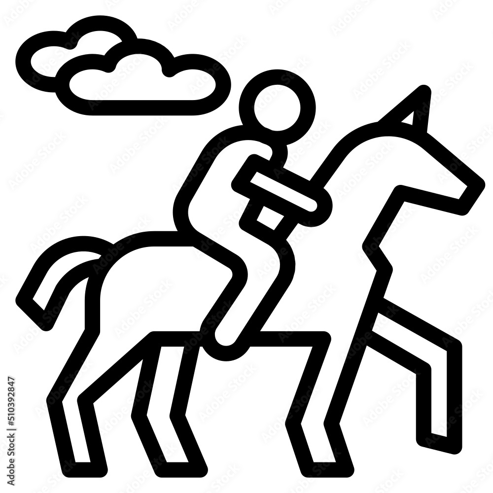 Horseback riding Icon Horseback riding Icon