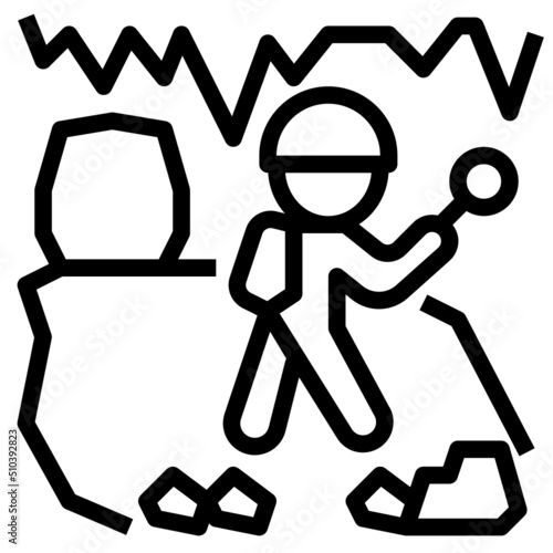 Caving Icon