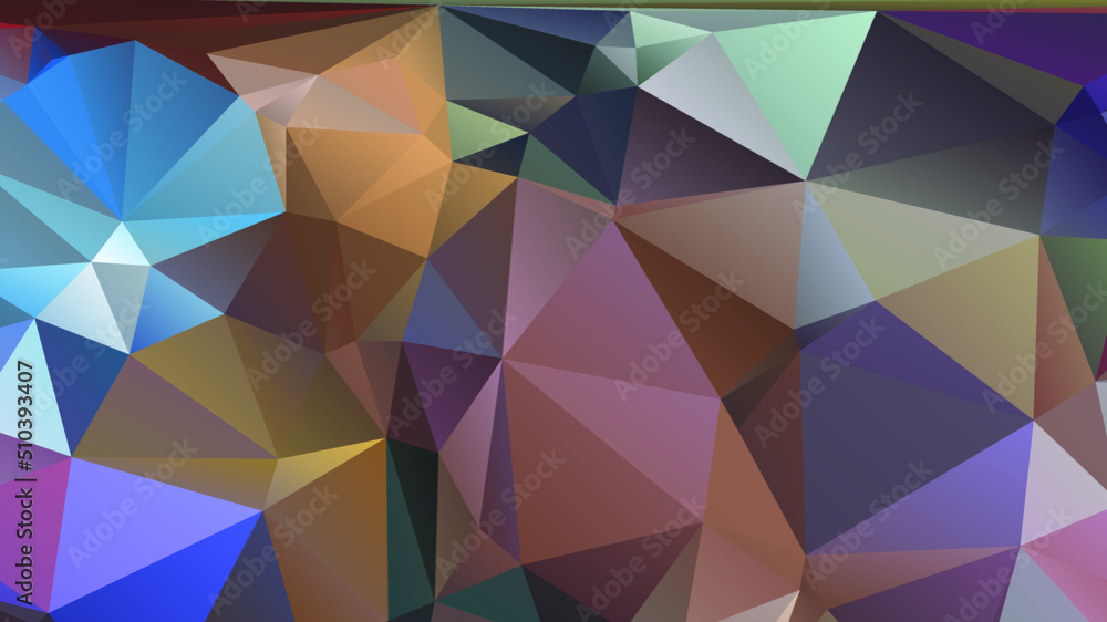 Abstract Color Polygon Background Design, Abstract Geometric Origami Style With Gradient