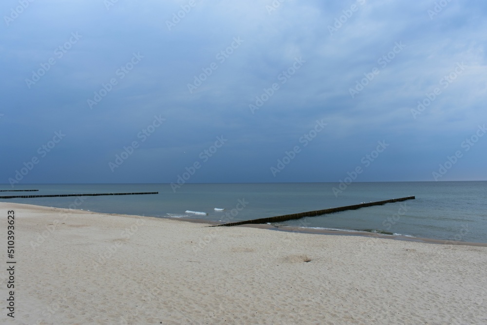 Ostsee - Polen - Möven - Wasser - Strand
