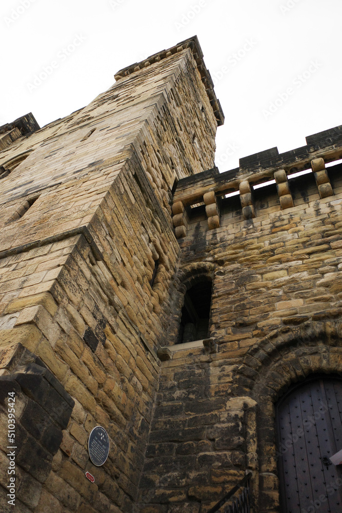 Newcastle upon Tyne UK: 2nd Aug 2020: Newcastle Castle exterior Newcastle upon Tyne UK: 2nd Aug 2020: Newcastle Castle exterior