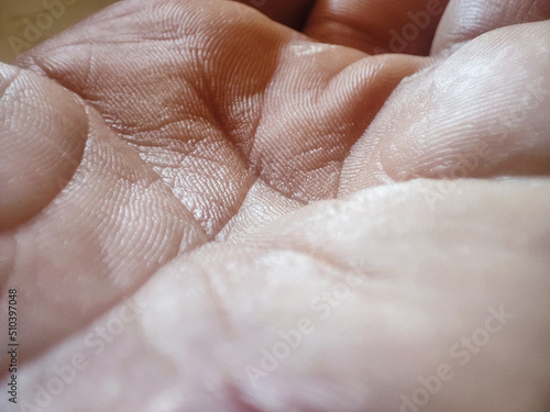 Obraz na płótnie Macro human skin texture
