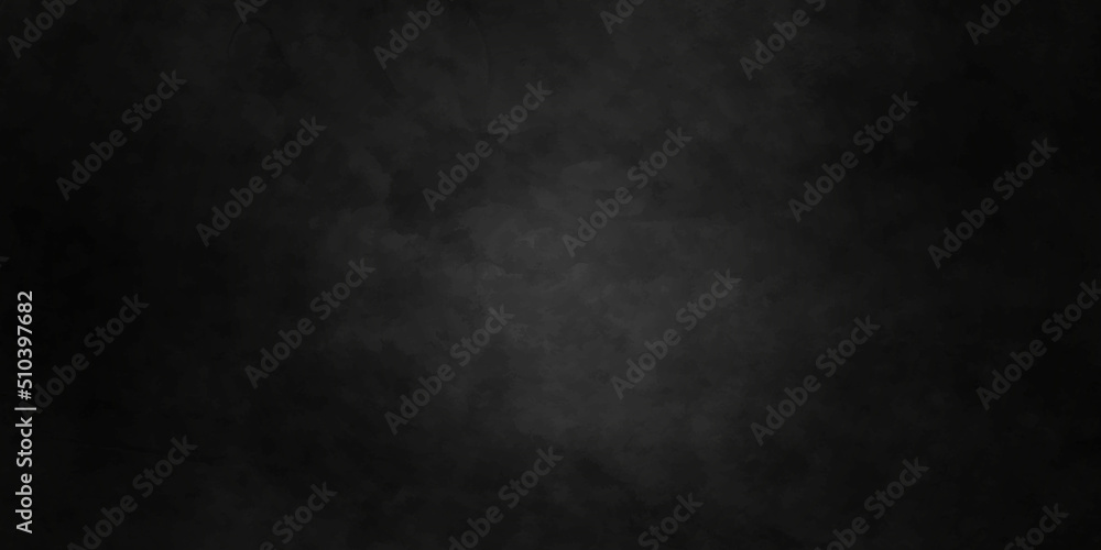 Black stone concrete texture backdrop background anthracite panorama. Panorama dark grey black slate background or texture.	
