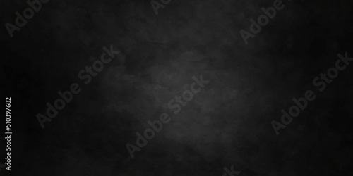 Black stone concrete texture backdrop background anthracite panorama. Panorama dark grey black slate background or texture. © MdLothfor