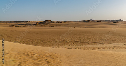 view of the western desert in Egypt 