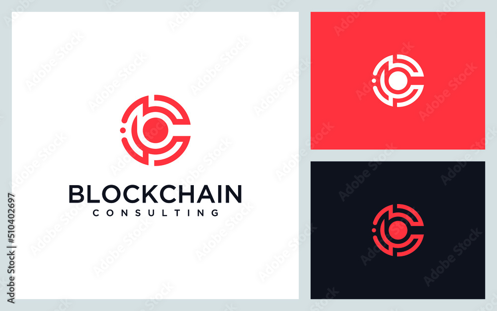 blockchain logo design blockchain logo design