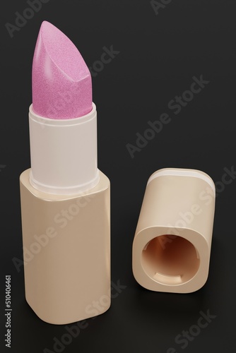 Realistic 3D Render of Lipstick