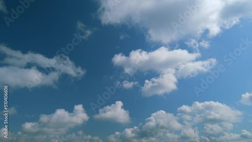 Dramatic cloudscape background. Nature weather blue sky. photo