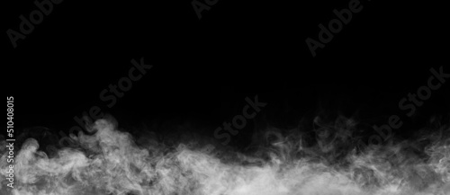 Billede på lærred Abstract smoke texture frame over black background