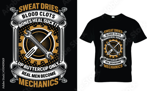Sweat dries blood clots T-shirt design template