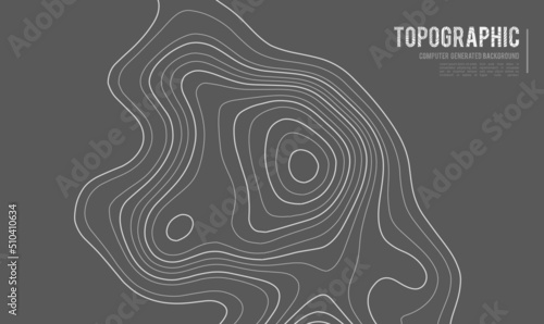 Grey contours vector topography. Geographic mountain topography vector illustration. Topographic pattern texture. Map on land vector terrain. Elevation graphic contour height lines. Topographic map