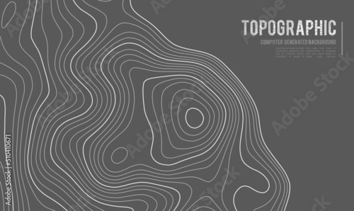 Grey contours vector topography. Geographic mountain topography vector illustration. Topographic pattern texture. Map on land vector terrain. Elevation graphic contour height lines. Topographic map
