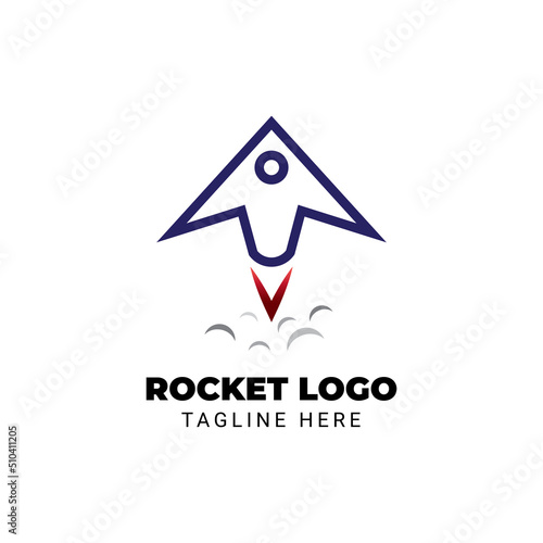 Free Download Rocket with arrow head logo design - GFXLoad