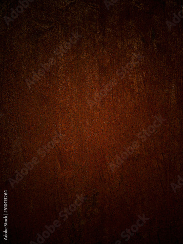 Rusty metal plate texture with dark vignetting 