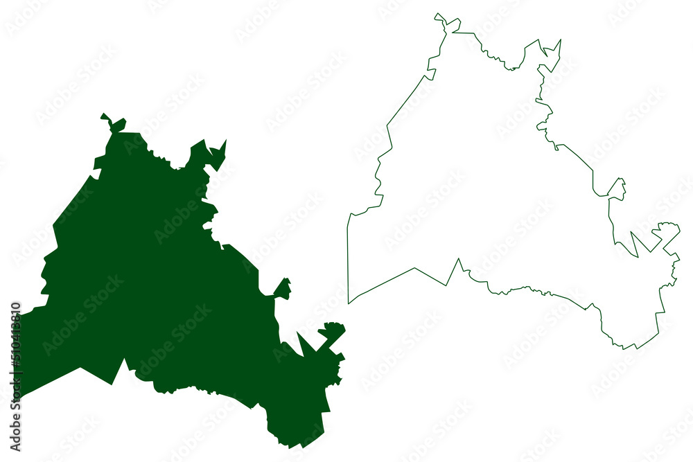 Obraz premium Guanacevi municipality (Estado Libre y Soberano de Durango, Mexico, United Mexican States) map vector illustration, scribble sketch Guanacevi map