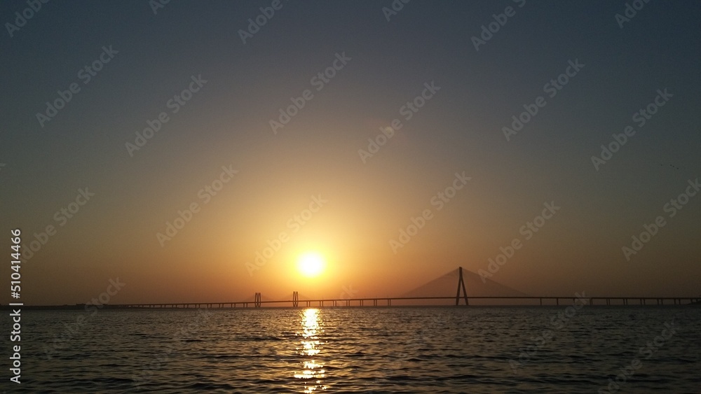 Fototapeta premium sunset over the sea