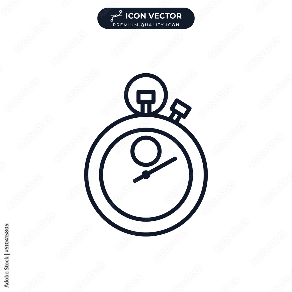 stopwatch icon symbol template for graphic and web design collection logo vector illustration stopwatch icon symbol template for graphic and web design collection logo vector illustration