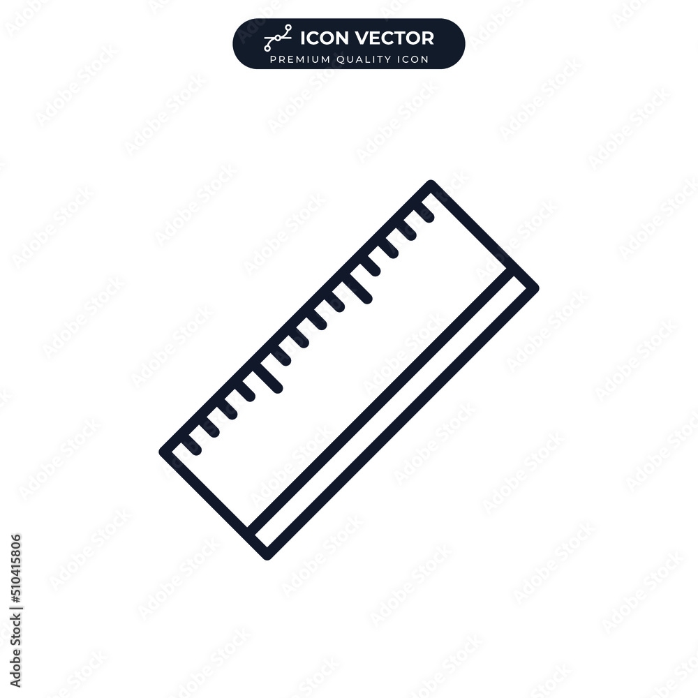 ruler icon symbol template for graphic and web design collection logo vector illustration ruler icon symbol template for graphic and web design collection logo vector illustration
