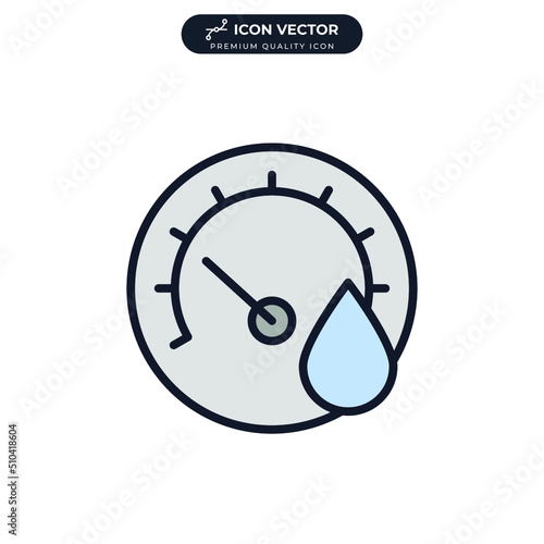 hygrometer icon symbol template for graphic and web design collection logo vector illustration