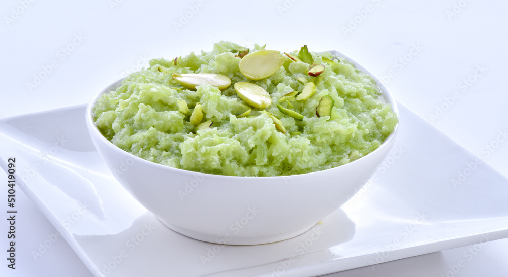 Loki Halwa or Marrow Gourd Pudding. A delicious sweet and healthy dessert prepared by pure milk, desi ghee and marrow gourd. Loki Halwa or Marrow Gourd Pudding. A delicious sweet and healthy dessert prepared by pure milk, desi ghee and marrow gourd.
