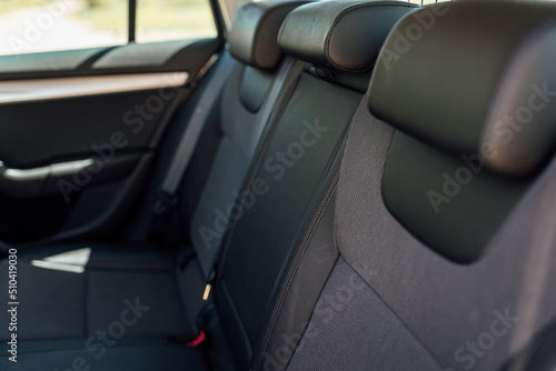 Interior of modern car, seats of a modern passenger car © Aleksandrs Muiznieks