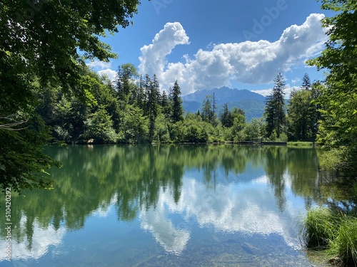 美しいヨーロッパの湖の風景