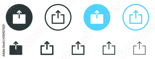 upload icon symbol swipe up icon button. Scroll arrow up icon sign - uploading file icon button, send, export icons photo