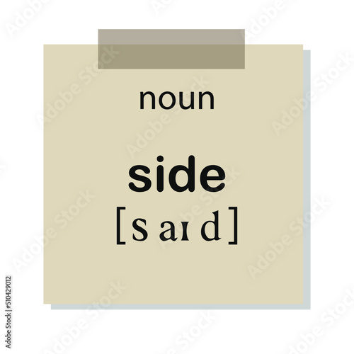 Learning a new language. English language. Flash cards for memorizing words