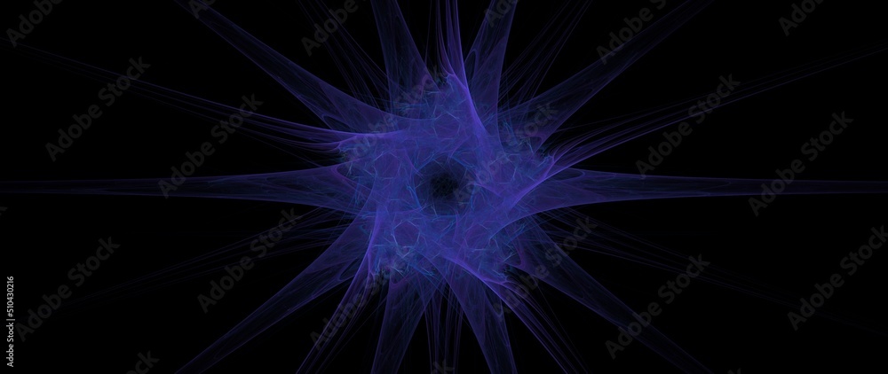 Digital Fractal Render exquisite detail showing radial symmetry and smooth flowing lines of pastel colors technological concept