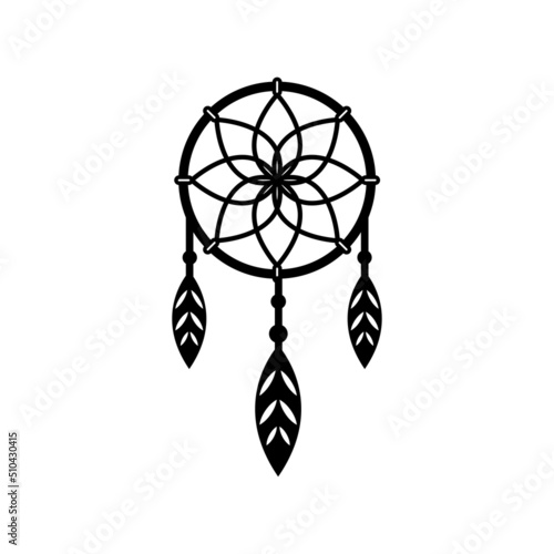 dream catcher logo icon design template vector