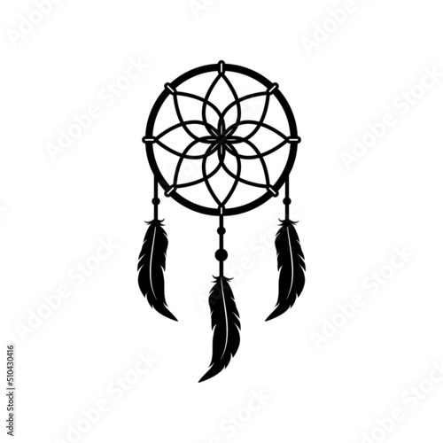 dream catcher logo icon design template vector
