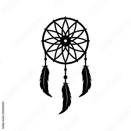 dream catcher logo icon design template vector