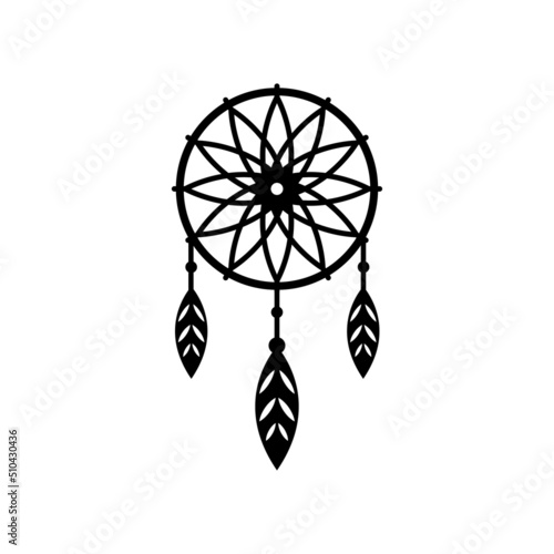 dream catcher logo icon design template vector