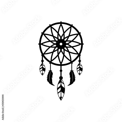 dream catcher logo icon design template vector