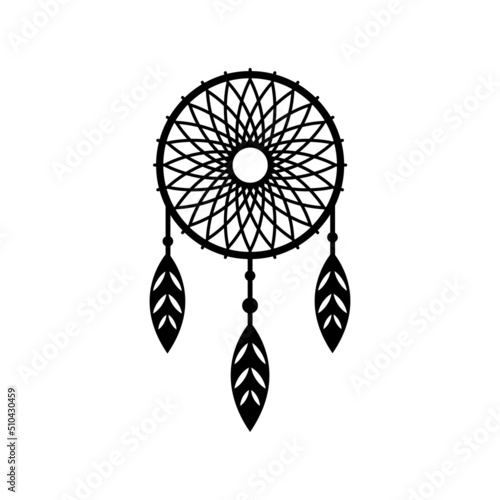 dream catcher logo icon design template vector