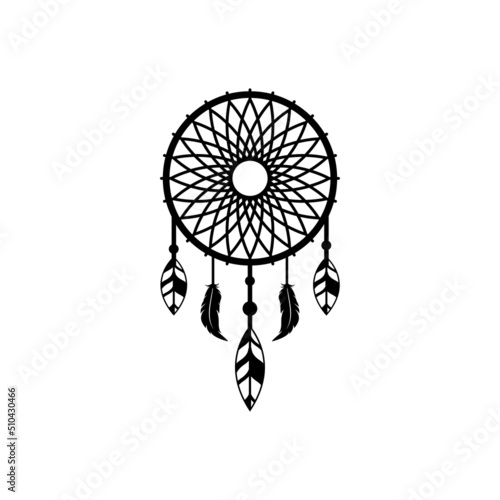 dream catcher logo icon design template vector