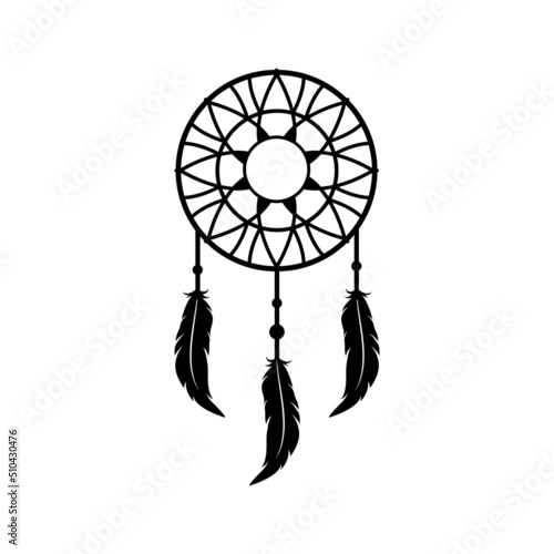 dream catcher logo icon design template vector