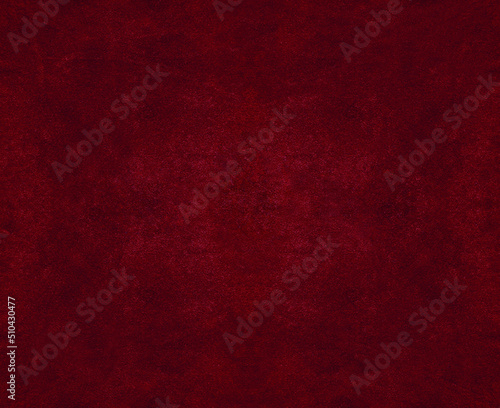 Dark red old velvet fabric texture used as background. Empty red fabric background of soft and smooth textile material. There is space for text..