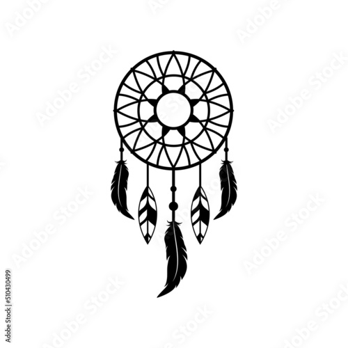 dream catcher logo icon design template vector