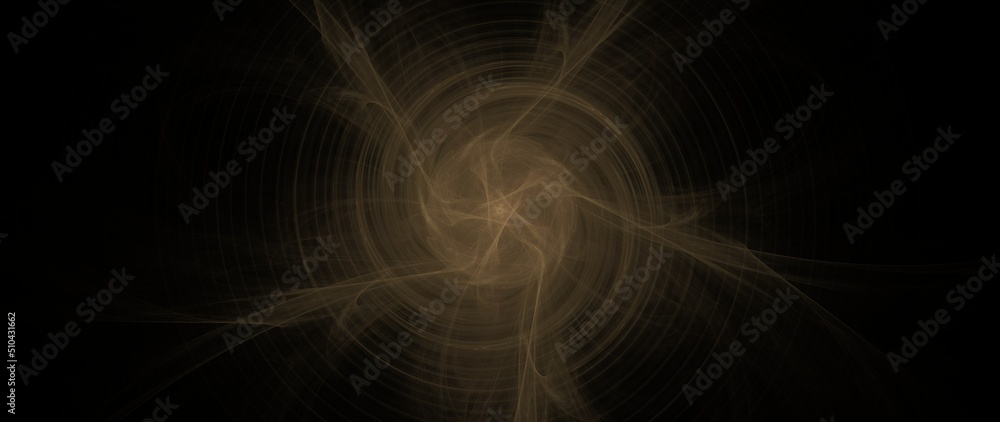Digital Fractal Render exquisite pattern showing mathematical radial symmetry and smooth flowing radial lines widescreen - technology concept Digital Fractal Render exquisite pattern showing mathematical radial symmetry and smooth flowing radial lines widescreen - technology concept