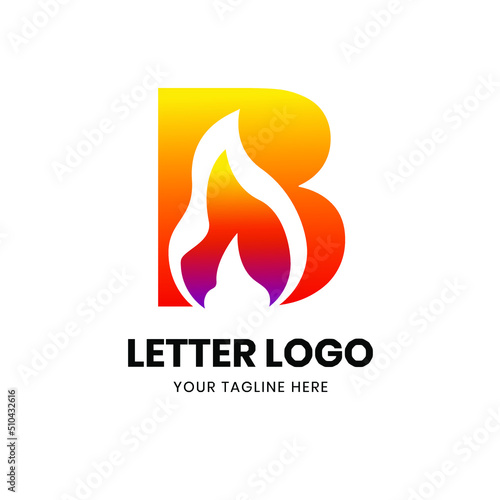 Letter B logo template