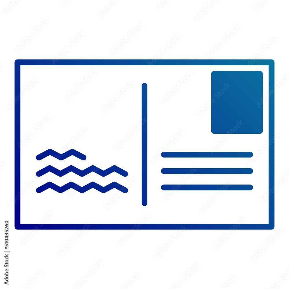 postcard icon on transparent background postcard icon on transparent background