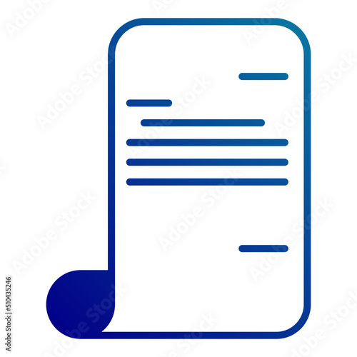 postal letter icon on transparent background